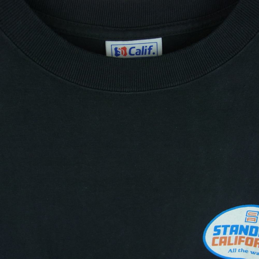 STANDARD CALIFORNIA スタンダードカリフォルニア SD HEAVYWEIGHT OVAL LOGO ヘビーウエイト オーバル ロゴ 半袖 Tシャツ ブラック系 ダークグレーよりの黒 M【中古】