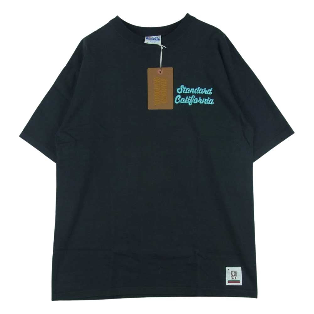 STANDARD CALIFORNIA スタンダードカリフォルニア SD HEAVYWEIGHT SCRIPT LOGO ヘビーウエイト スクリプト ロゴ 半袖 Tシャツ ブラック系 ダークグレーよりの黒 M 38-40【中古】