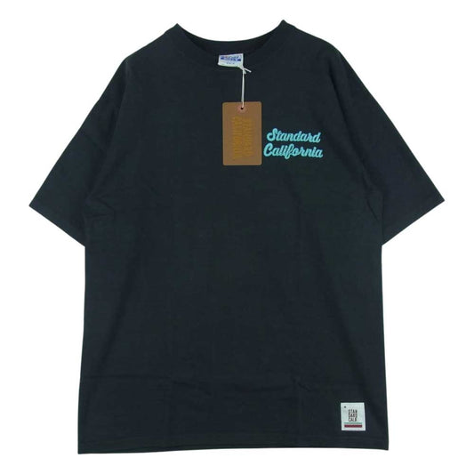 STANDARD CALIFORNIA スタンダードカリフォルニア SD HEAVYWEIGHT SCRIPT LOGO ヘビーウエイト スクリプト ロゴ 半袖 Tシャツ ブラック系 ダークグレーよりの黒 M 38-40【中古】
