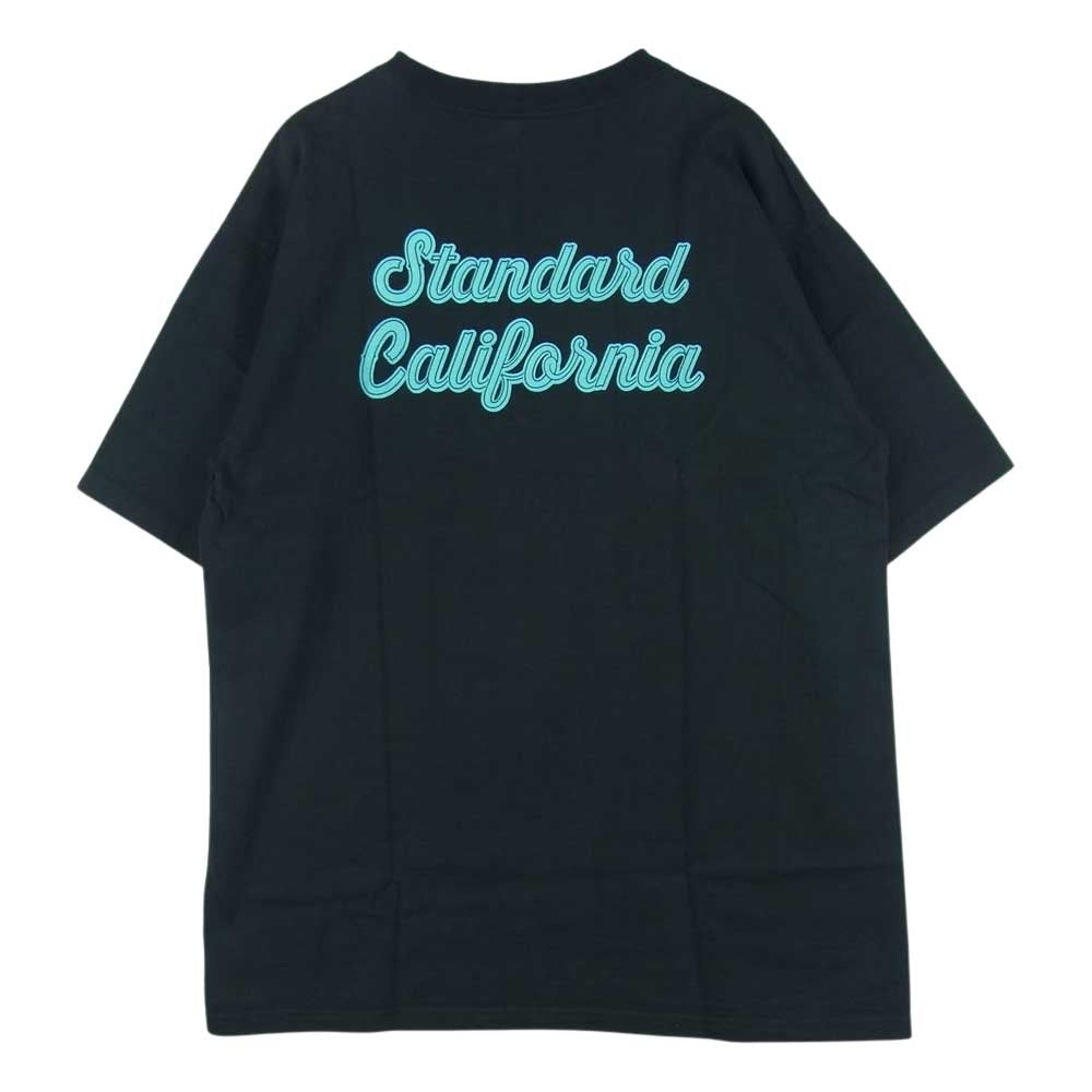 STANDARD CALIFORNIA スタンダードカリフォルニア SD HEAVYWEIGHT SCRIPT LOGO ヘビーウエイト スクリプト ロゴ 半袖 Tシャツ ブラック系 ダークグレーよりの黒 M 38-40【中古】