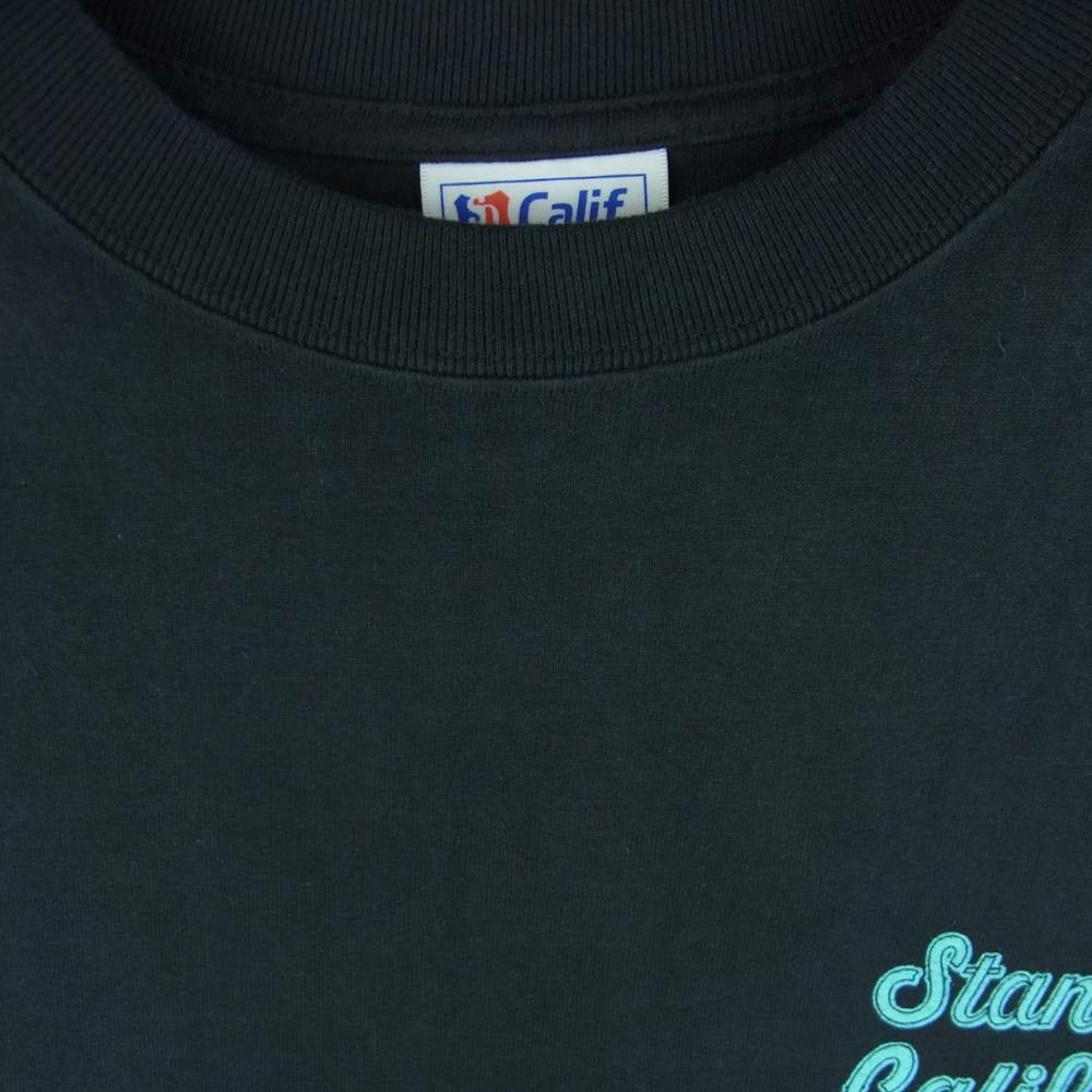 STANDARD CALIFORNIA スタンダードカリフォルニア SD HEAVYWEIGHT SCRIPT LOGO ヘビーウエイト スクリプト ロゴ 半袖 Tシャツ ブラック系 ダークグレーよりの黒 M 38-40【中古】