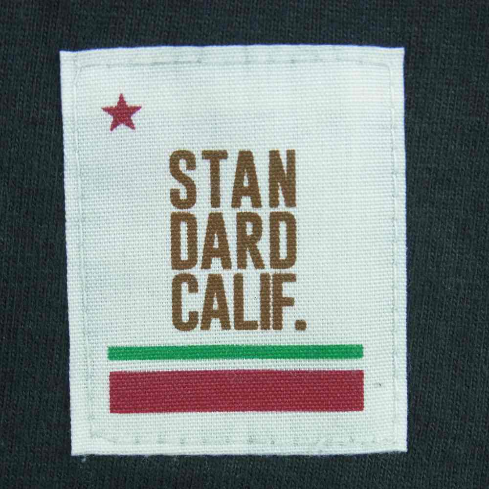 STANDARD CALIFORNIA スタンダードカリフォルニア SD HEAVYWEIGHT SCRIPT LOGO ヘビーウエイト スクリプト ロゴ 半袖 Tシャツ ブラック系 ダークグレーよりの黒 M 38-40【中古】