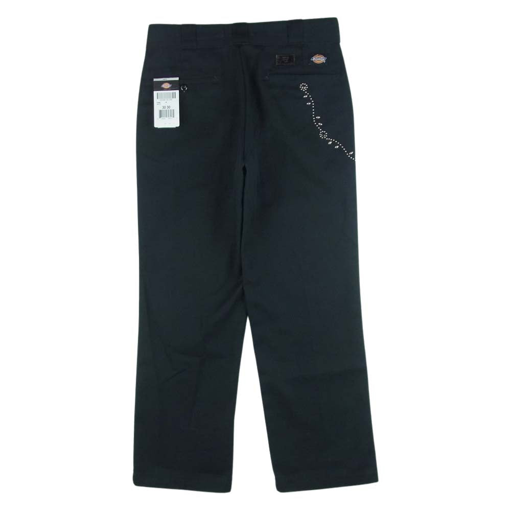 STANDARD CALIFORNIA スタンダードカリフォルニア HTC エイチティーシー Dickies ディッキーズ Pants #SN-32 W.Chain チェーン フラワー スタッズ ワーク パンツ ブラック系 30【中古】