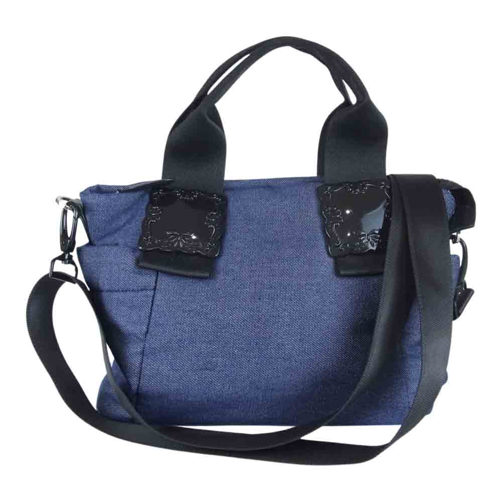 ANNA SUI アナスイ デニム ショルダー 2WAY ネイビー系【中古】