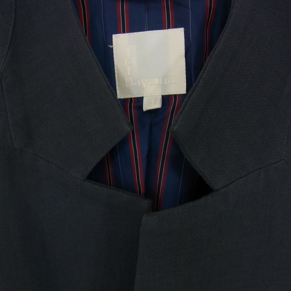 ケイハヤマ ロングコート ダークネイビー系 3【中古】