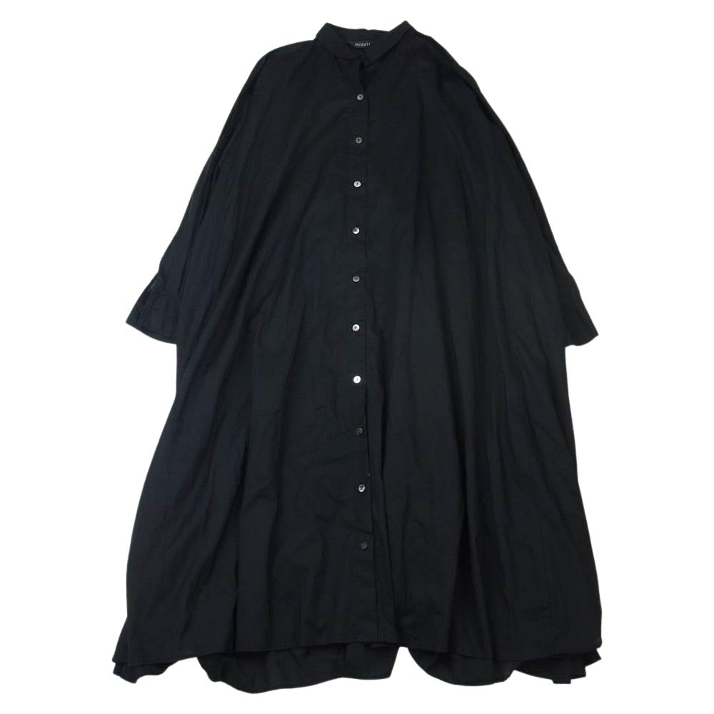 ミズイロインド ロングシャツ ブラック系【中古】