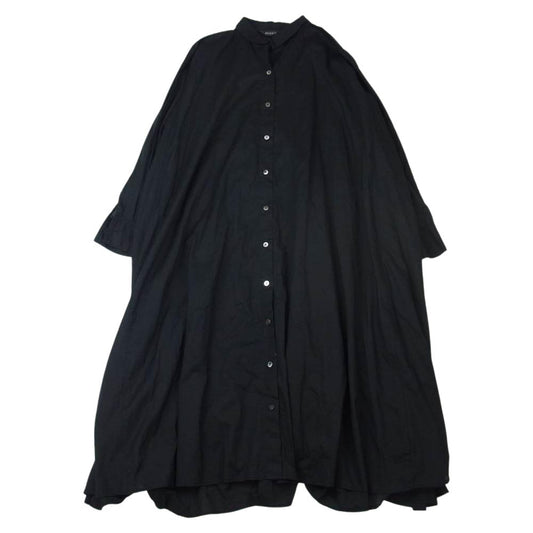 ミズイロインド ロングシャツ ブラック系【中古】