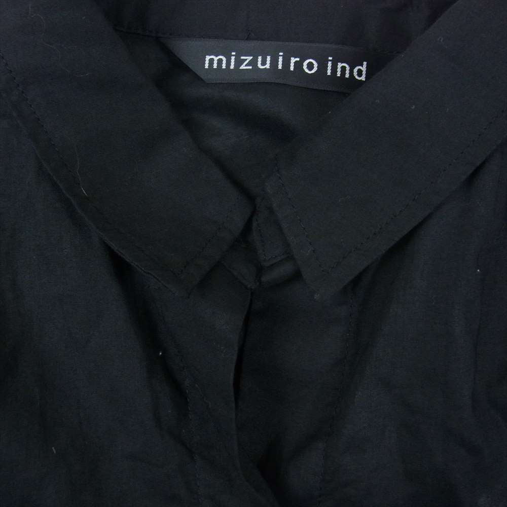 ミズイロインド ロングシャツ ブラック系【中古】