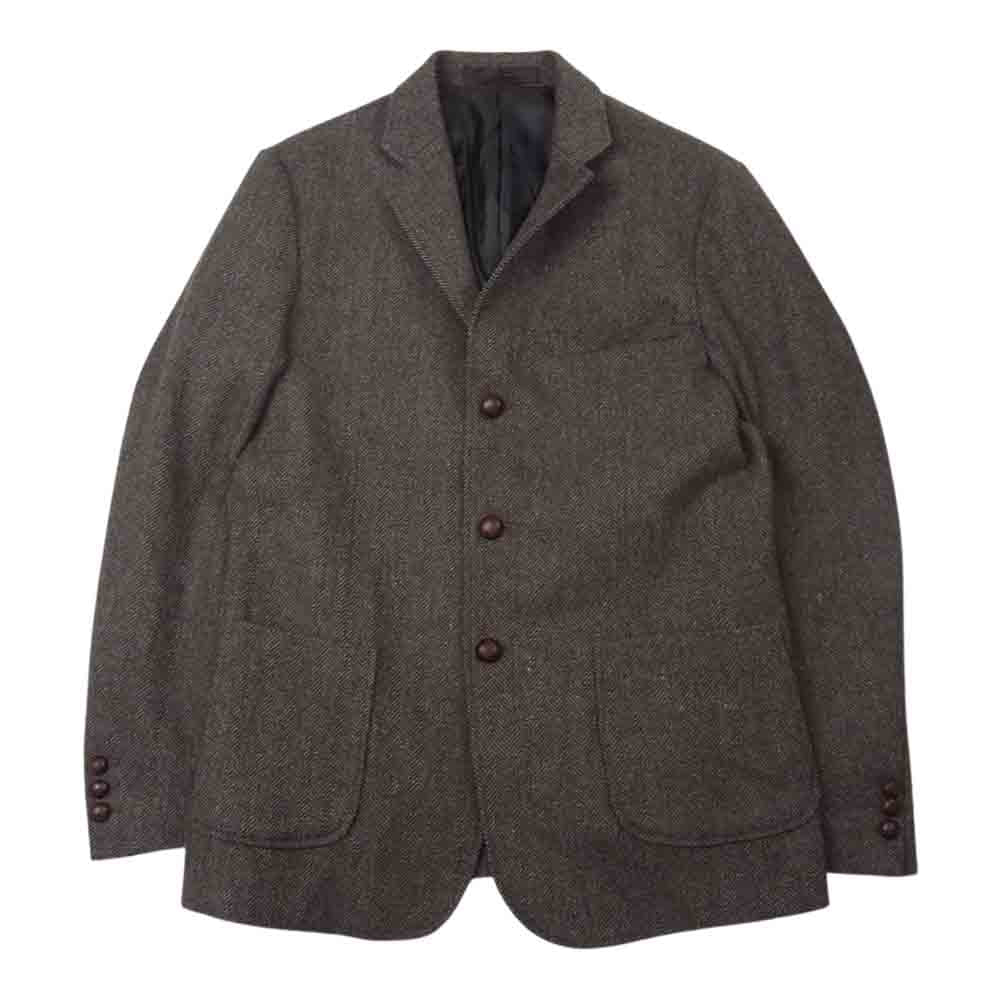 FREAK'S STORE フリークスストア 123-1514 ヘリンボーン柄 ウールジャケット ブラウン系 L【中古】