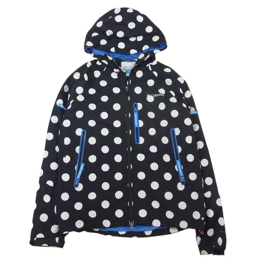 Columbia コロンビア 112 PM2474 × Kinetics キネティクス jun watanabe ジュンワタナベ バイク ジャケット マウンテン ジャケット スタッフバッグ付 ブラック系 L【中古】