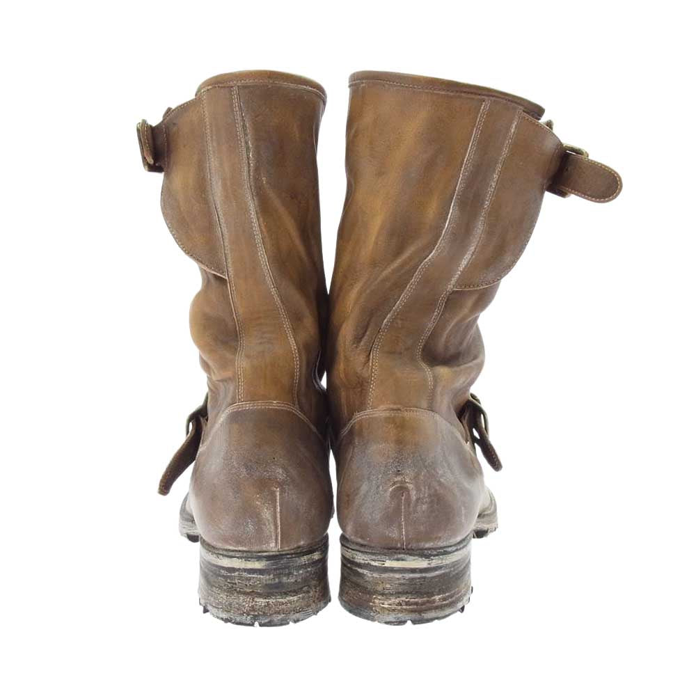 MIHARA YASUHIRO ミハラヤスヒロ 23121200 加工 レザー エンジニア ブーツ ライトブラウン系 27【中古】