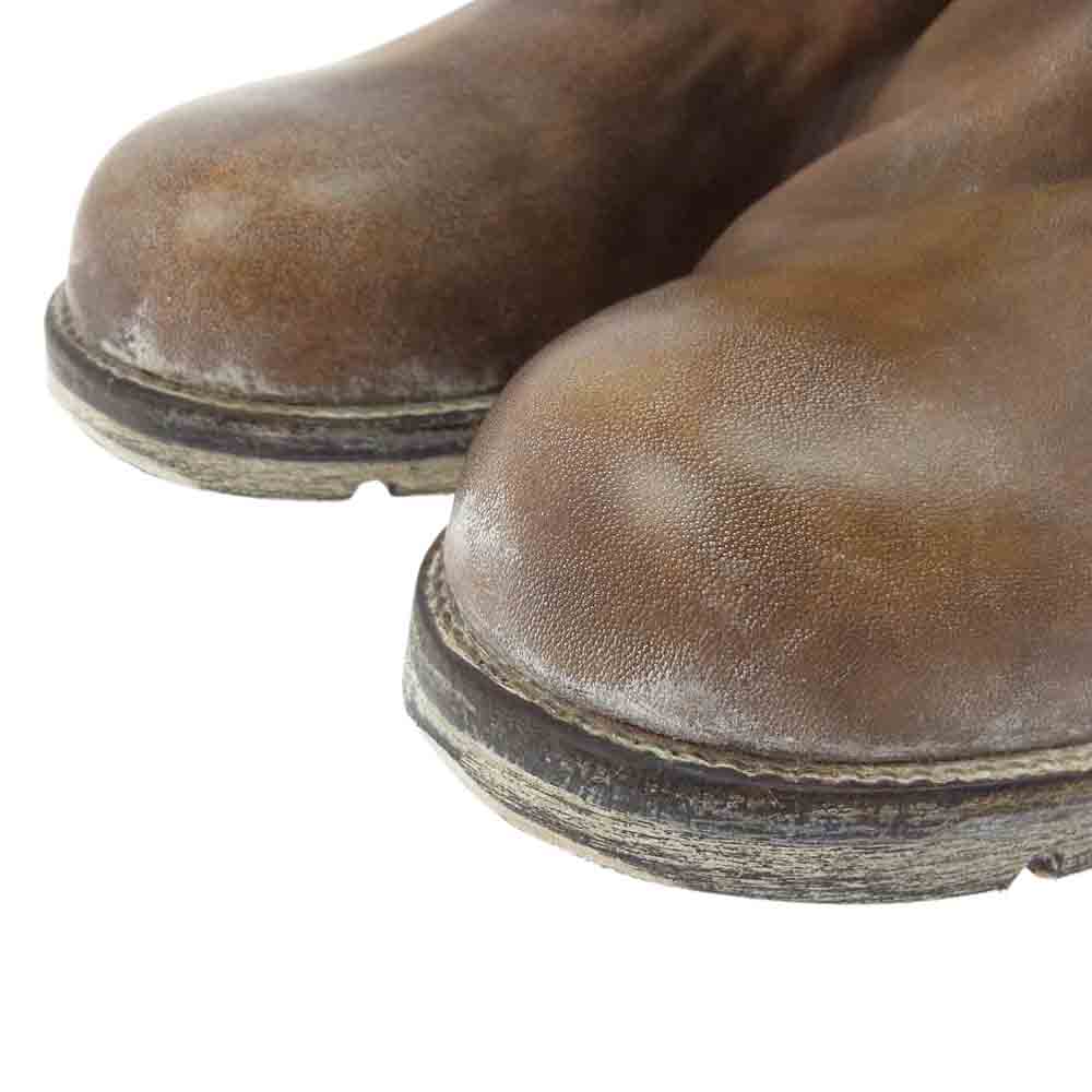 MIHARA YASUHIRO ミハラヤスヒロ 23121200 加工 レザー エンジニア ブーツ ライトブラウン系 27【中古】