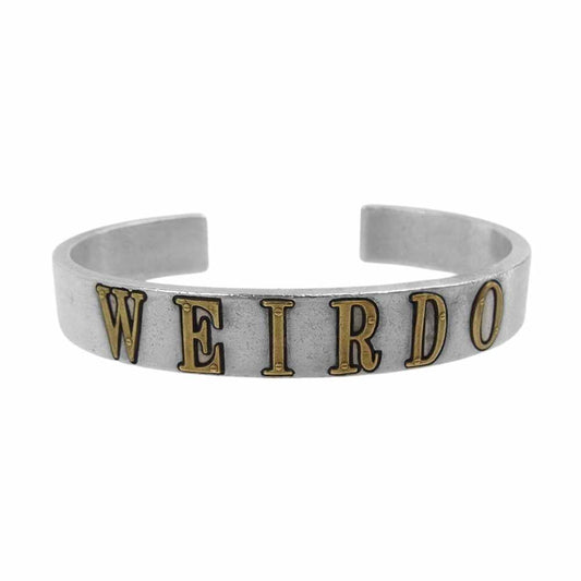 WEIRDO ウィアード ロゴ シルバー バングル シルバー系【中古】