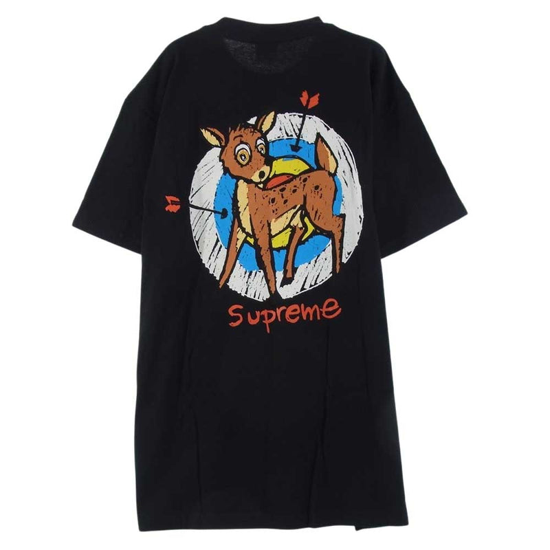 Supreme シュプリーム Deer Tee 鹿 半袖 Tシャツ ブラック系 M【中古】