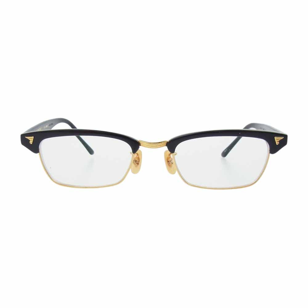 ビージェイクラシック Sirmont サーモント 度入りレンズ 眼鏡 アイウェア ブラック系 ゴールド系【中古】