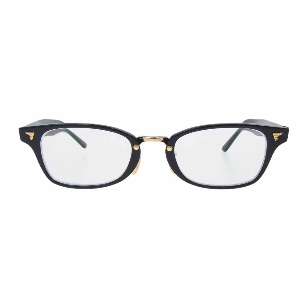 ビージェイクラシック COM-501 COMBI コンビ 度入りレンズ 眼鏡 アイウェア ブラック系 ゴールド系【中古】