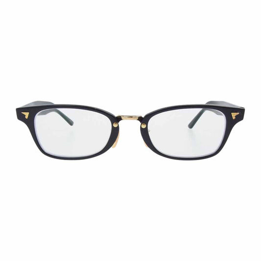 ビージェイクラシック COM-501 COMBI コンビ 度入りレンズ 眼鏡 アイウェア ブラック系 ゴールド系【中古】
