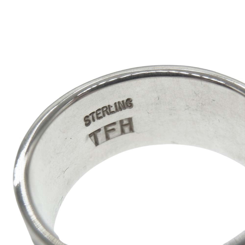 THE FLAT HEAD ザフラットヘッド 総柄 シルバー リング【中古】