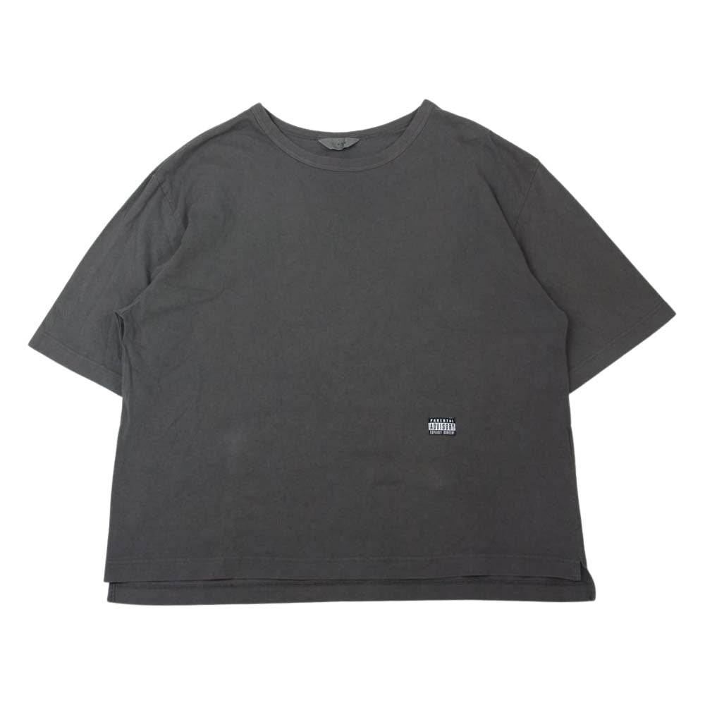 Jieda ジエダ FRUIT OF THE LOOM フルーツ  オーバーサイズ Tシャツ ダークグレー系【中古】