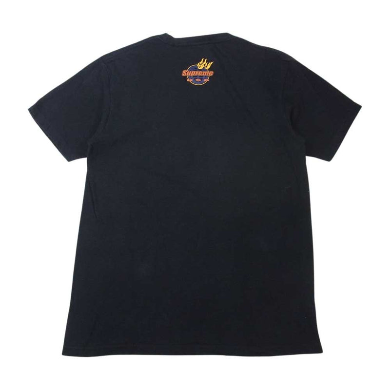 Supreme シュプリーム 17AW Fire Tee プリント Tシャツ ブラック系 M【中古】