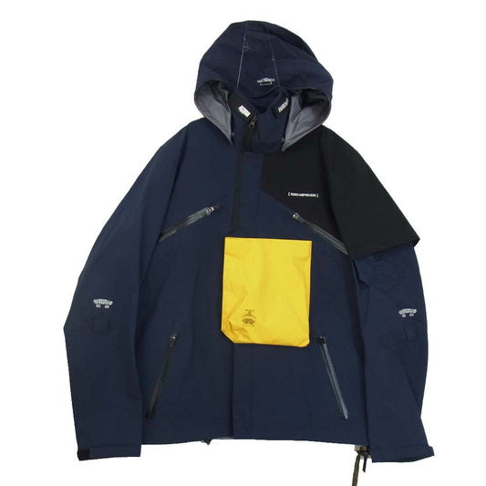 アクロニウム 20SS DEATH STRANDING デスストランディング 小島秀夫 20SS J1A-GTKP GORE-TEX 3レイヤー ナイロン ジャケット ネイビー系 S【中古】