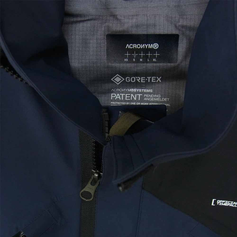 アクロニウム 20SS DEATH STRANDING デスストランディング 小島秀夫 20SS J1A-GTKP GORE-TEX 3レイヤー ナイロン ジャケット ネイビー系 S【中古】