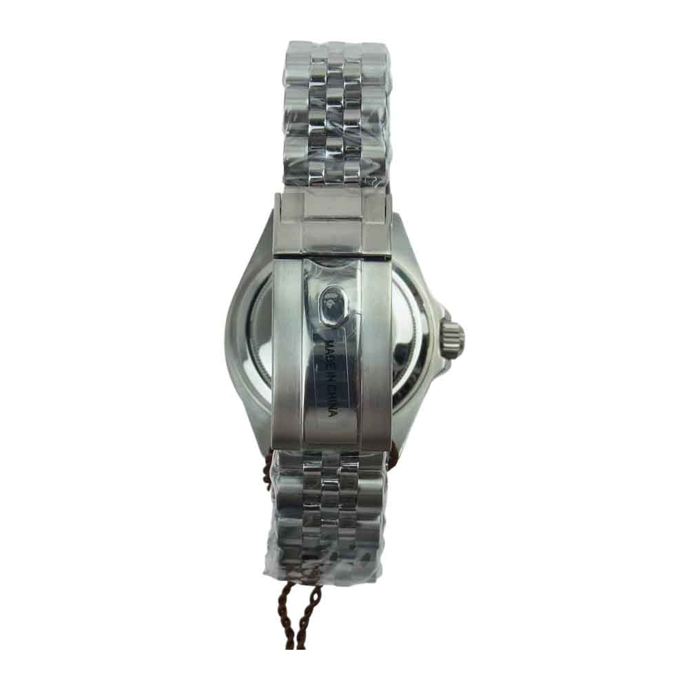 A BATHING APE アベイシングエイプ 21SS VINTAGE TYPE 2 BAPEX ベイペックス 時計 シルバー系【新古品】【未使用】【中古】