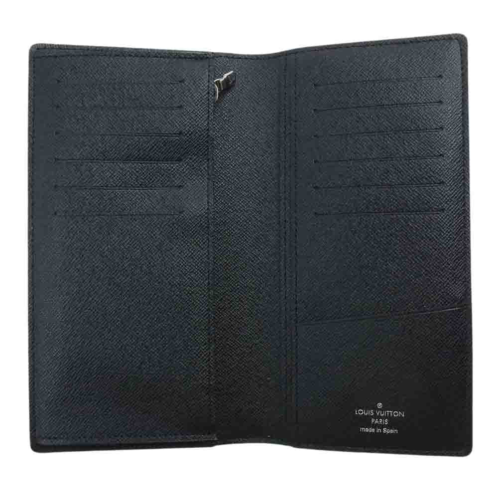 LOUIS VUITTON ルイ・ヴィトン N61211 クリストファー ネメス ダミエ グラフィット ポルトフォイユ ブラザ 長財布 ブラック系 グレー系【美品】【中古】