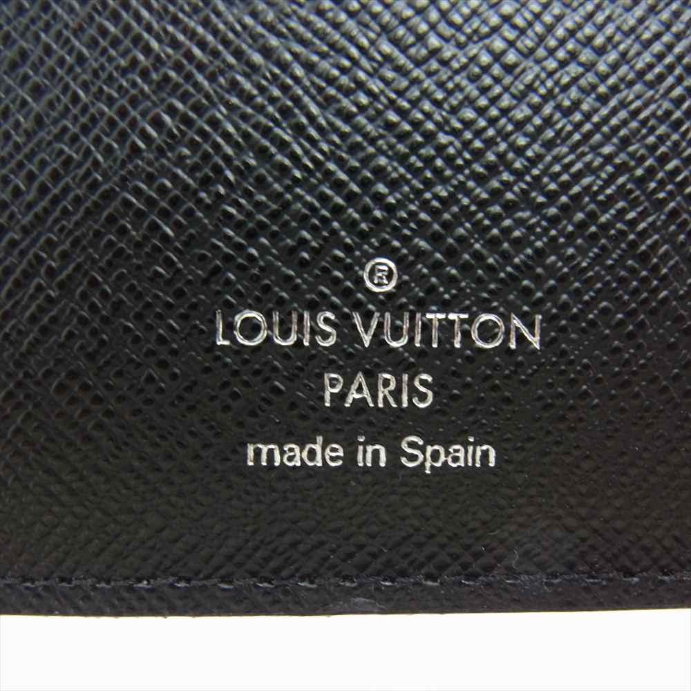 LOUIS VUITTON ルイ・ヴィトン N61211 クリストファー ネメス ダミエ グラフィット ポルトフォイユ ブラザ 長財布 ブラック系 グレー系【美品】【中古】