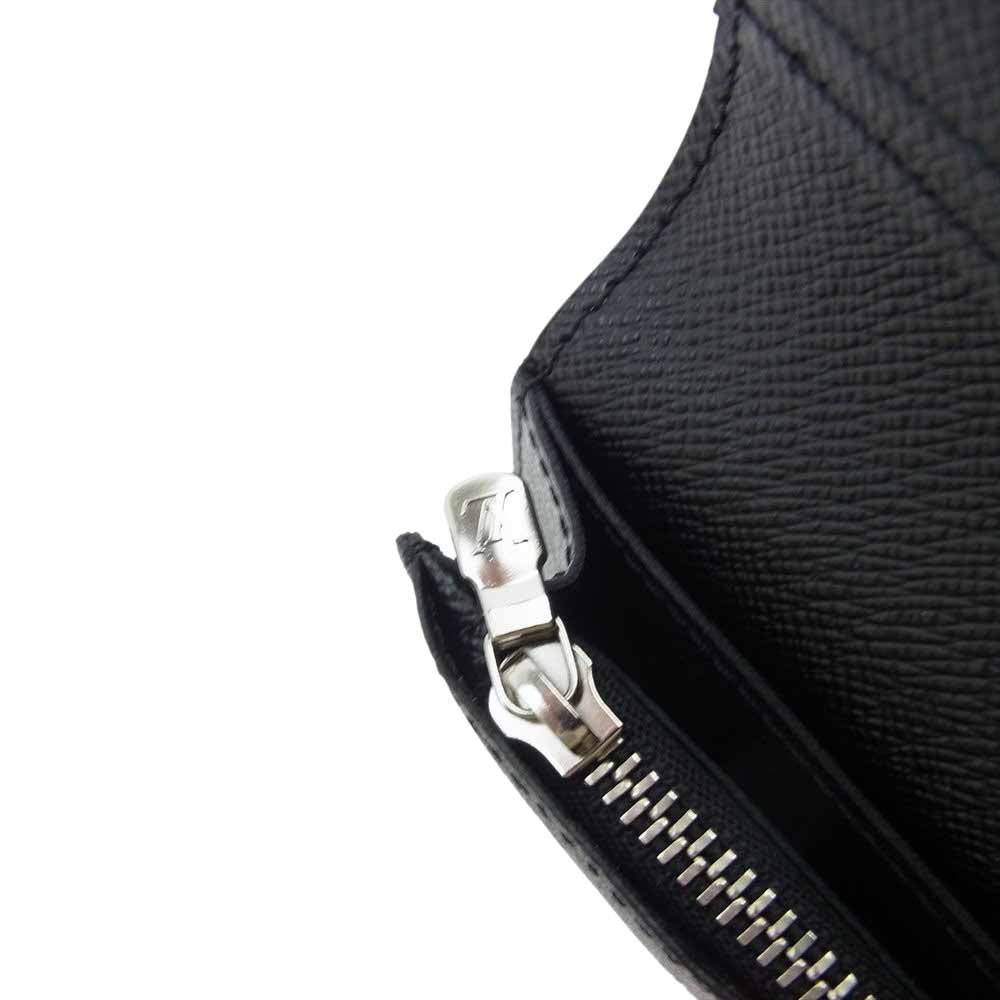 LOUIS VUITTON ルイ・ヴィトン N61211 クリストファー ネメス ダミエ グラフィット ポルトフォイユ ブラザ 長財布 ブラック系 グレー系【美品】【中古】