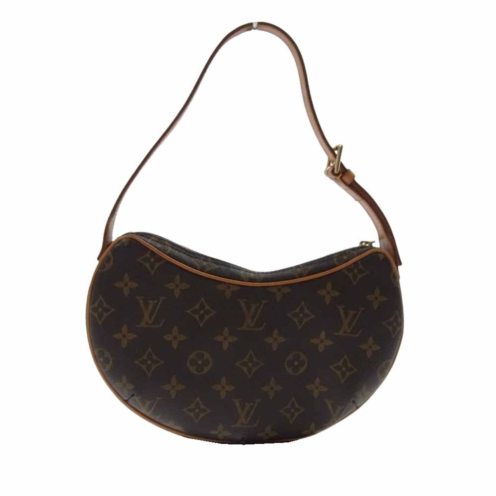 LOUIS VUITTON ルイ・ヴィトン M51510 モノグラム クロワッサン PM ショルダーバッグ ブラウン系【中古】