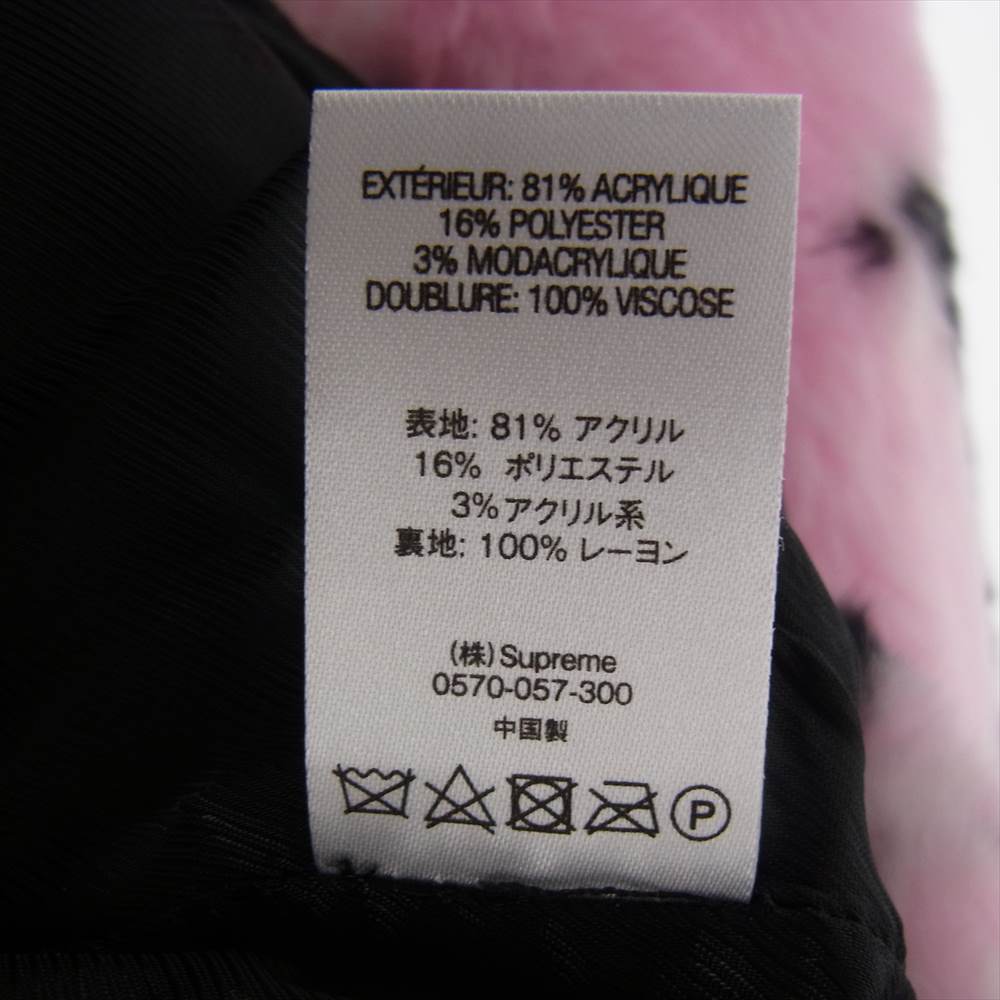 Supreme シュプリーム 21SS Bandana Faux Fur Bomber Jacket バンダナ フェイクファー ボンバー ジャケット ピンク系 L【美品】【中古】