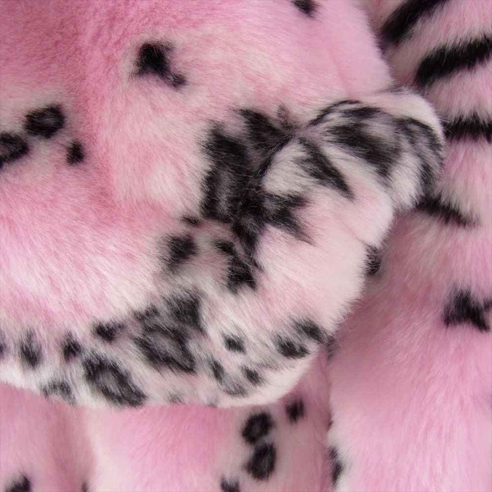 Supreme シュプリーム 21SS Bandana Faux Fur Bomber Jacket バンダナ フェイクファー ボンバー ジャケット ピンク系 L【美品】【中古】
