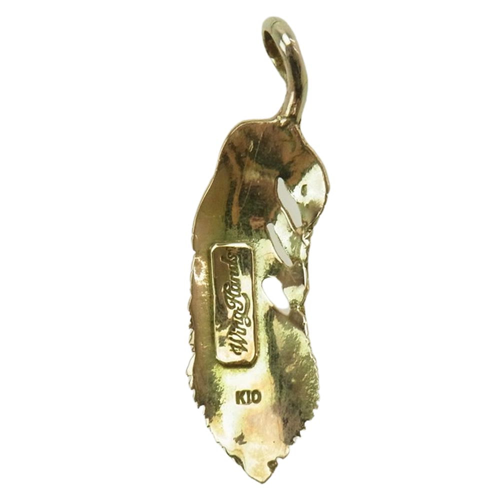Wing Hands K10 フェザー ペンダントトップ WING HANDS ウィングハンズ K10 フェザー ペンダント ネックレストップ