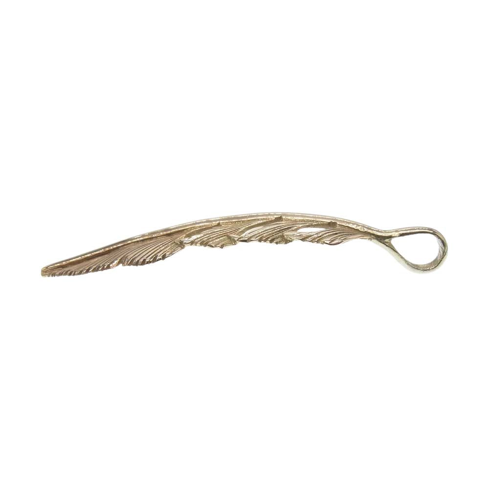 Wing Hands K10 フェザー ペンダントトップ WING HANDS ウィングハンズ K10 フェザー ペンダント ネックレストップ