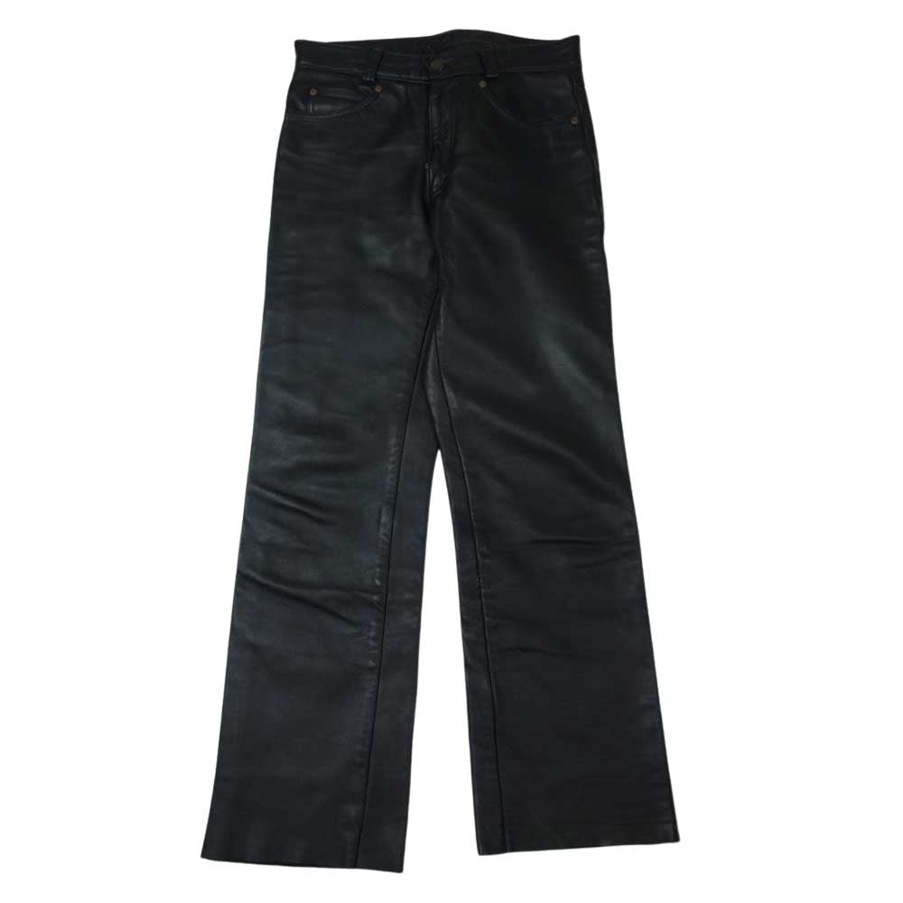 schott ショット バイカータグ レザー パンツ ブラック系 30【中古】