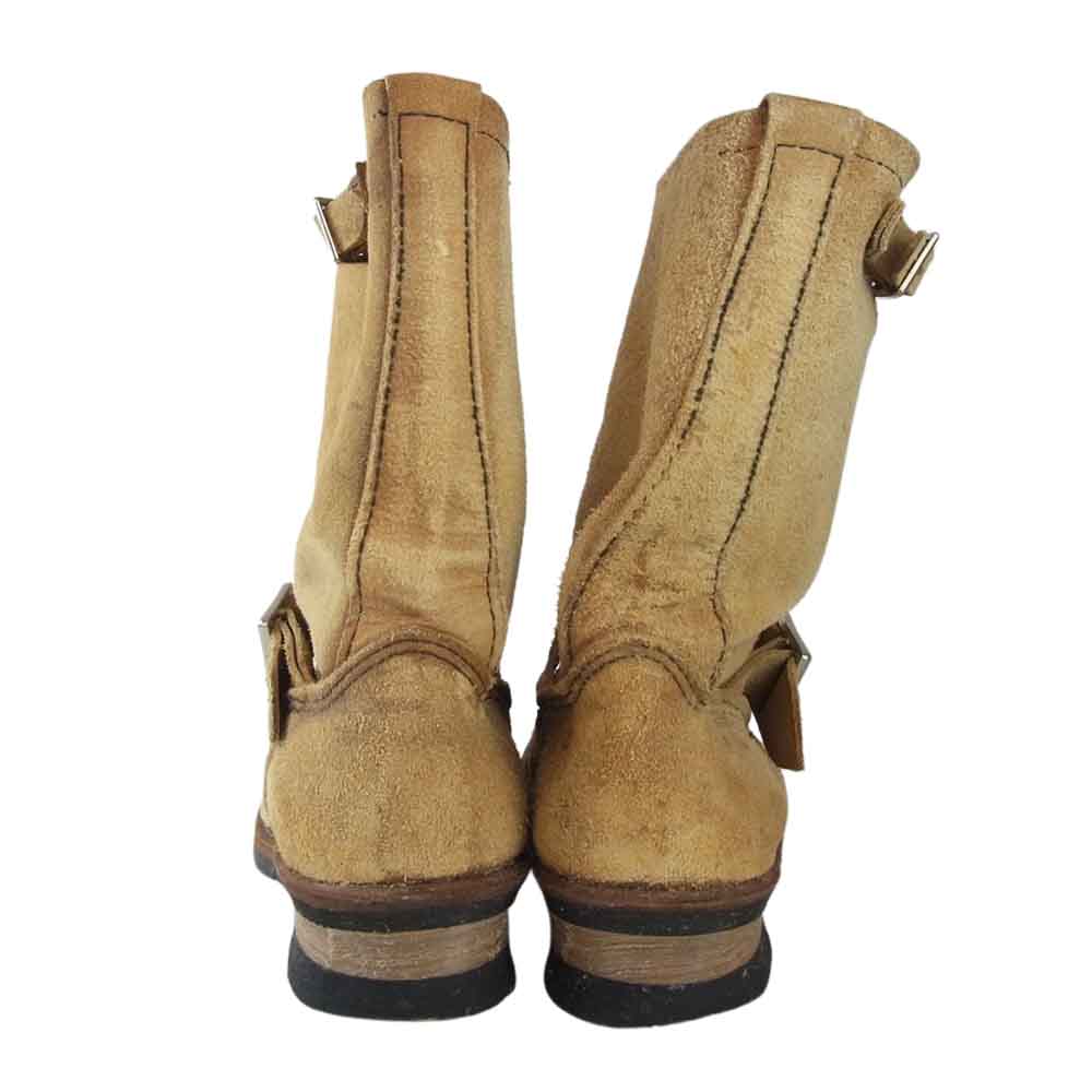 RED WING レッドウィング 8268 Engineer Boots スエード エンジニア ブーツ ライトブラウン系 26㎝【中古】