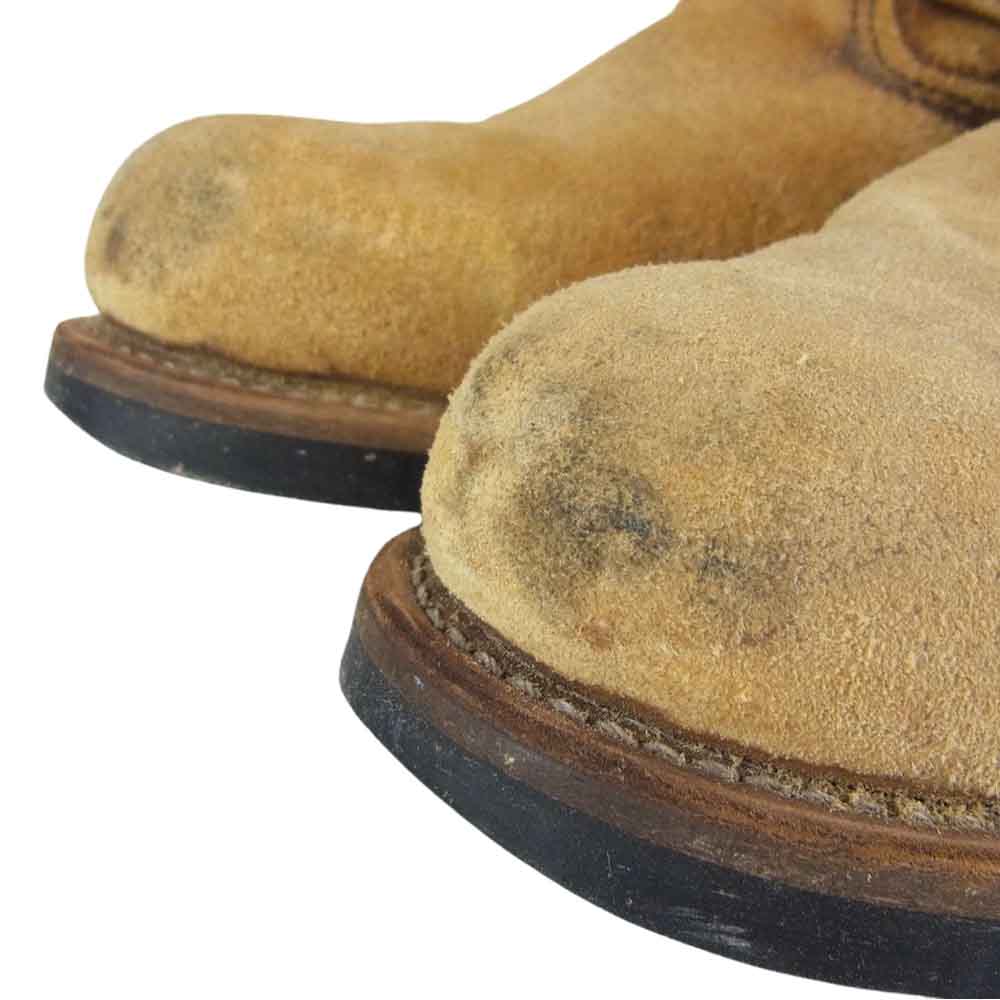 RED WING レッドウィング 8268 Engineer Boots スエード エンジニア ブーツ ライトブラウン系 26㎝【中古】
