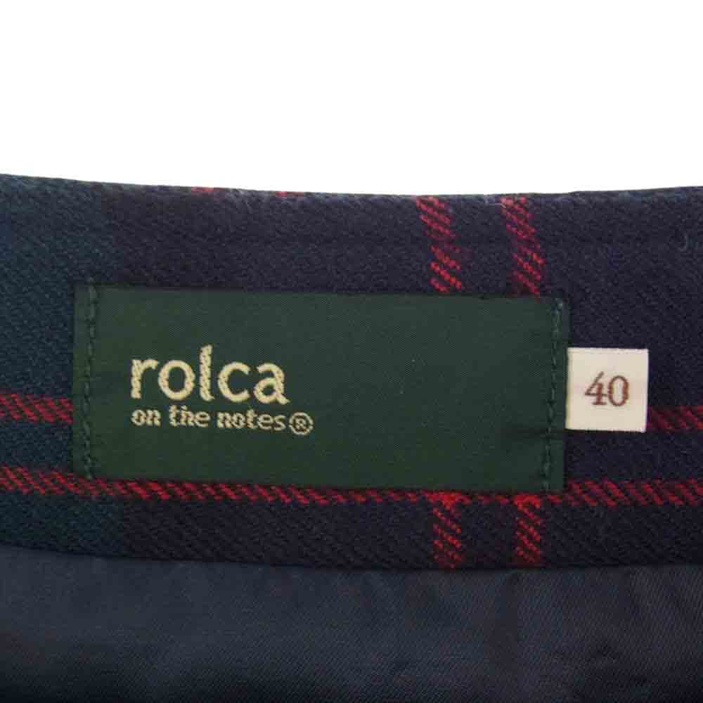 ロルカオンザノーツ ウール チェック ラップ マルチカラー系 40【中古】
