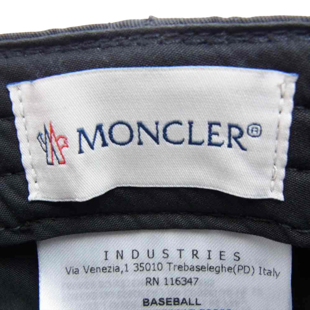 MONCLER モンクレール BASEBALL ベースボール キャップ ブラック系【中古】