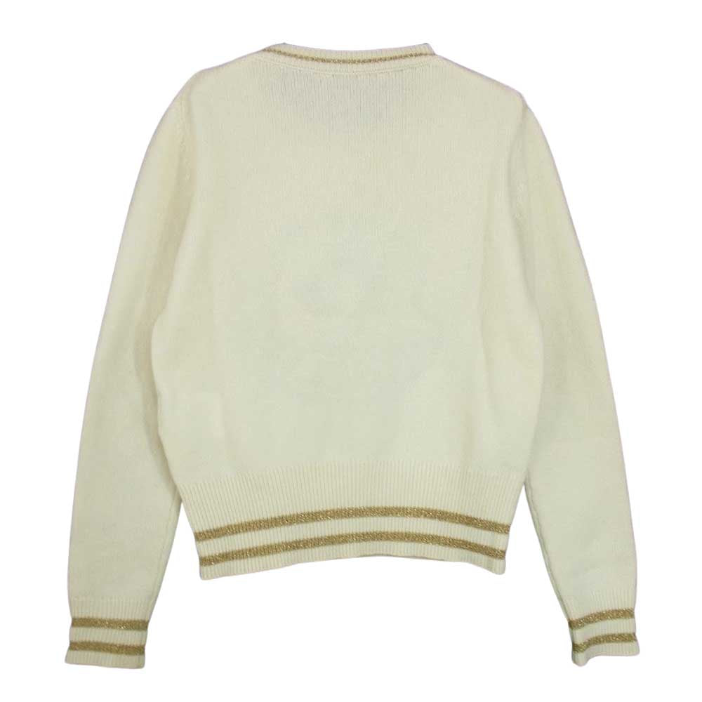 MONCLER モンクレール MAGLIONE TRICOT GIROCOLLO ニット ウール カシミヤ オフホワイト系 S【中古】