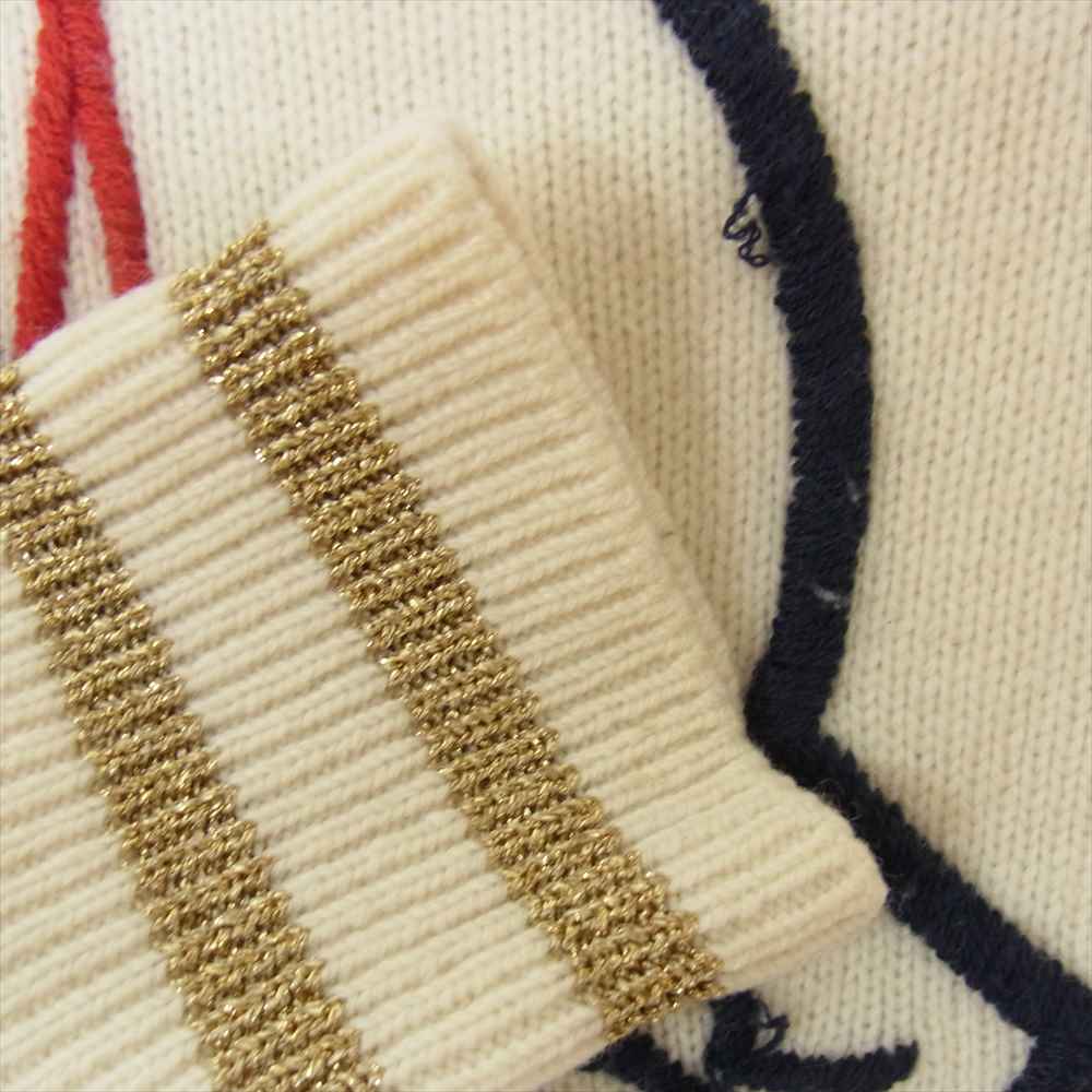 MONCLER モンクレール MAGLIONE TRICOT GIROCOLLO ニット ウール カシミヤ オフホワイト系 S【中古】