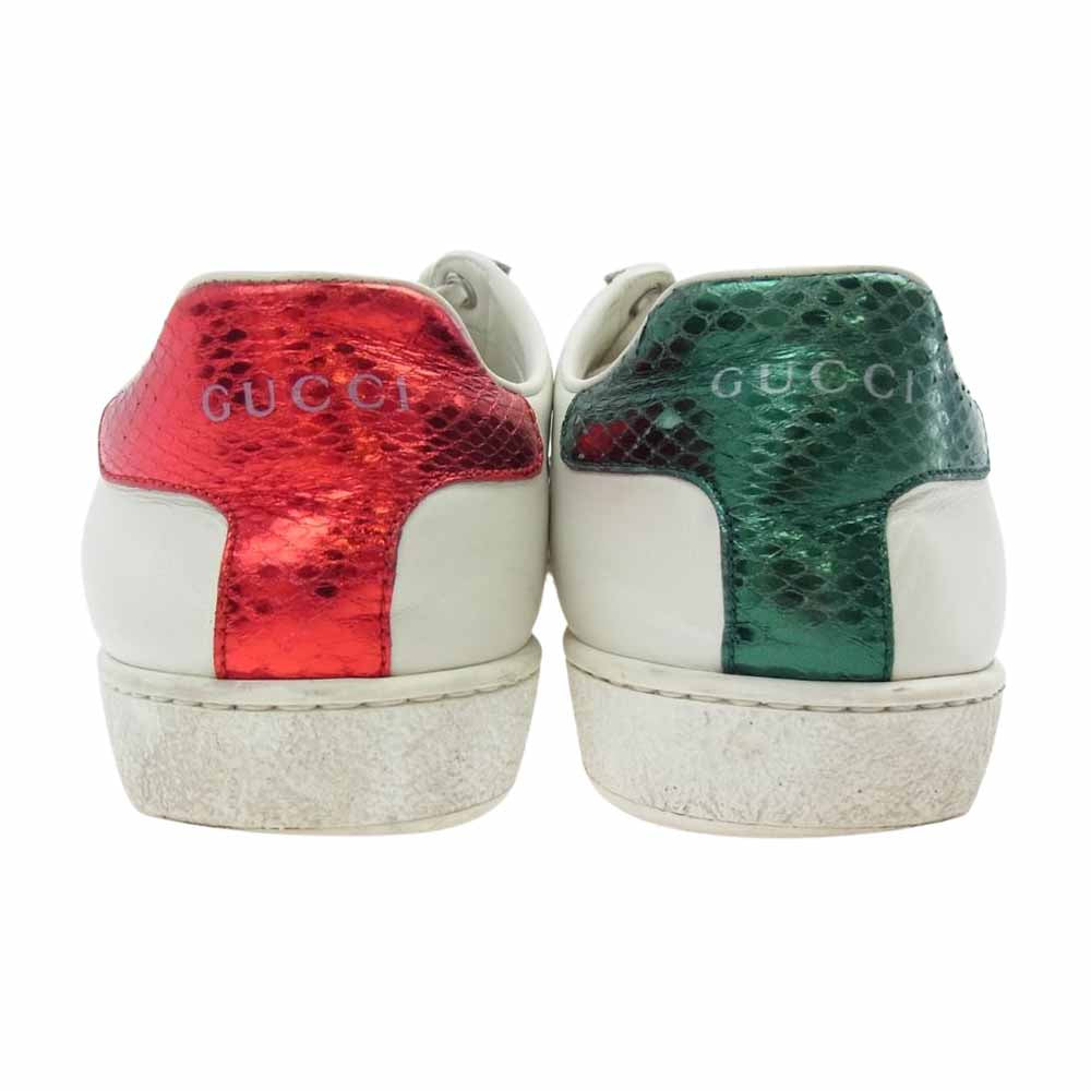 GUCCI グッチ 438218 日本限定 パール ロートップ スニーカー ホワイト系 36.5【中古】
