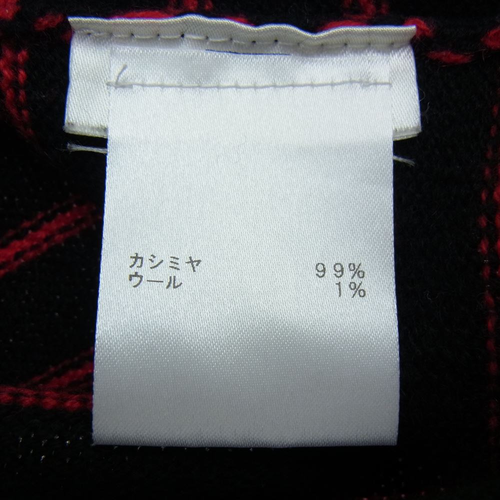 LOUIS VUITTON ルイ・ヴィトン カシミヤ ウール ボーダー ニット ブラック系 XS【中古】