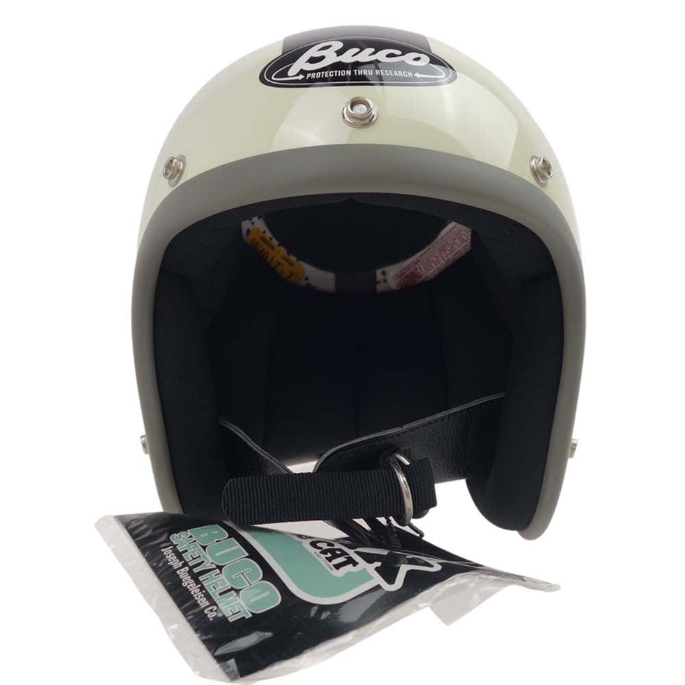 TOY'S McCOY トイズマッコイ BUCO HELMET BABY BUCO FELIX FOLLOW THE ATTACK ブコ ジェット ヘルメット フェリックス 100周年  オフホワイト系 ブラック系 M【極上美品】【中古】