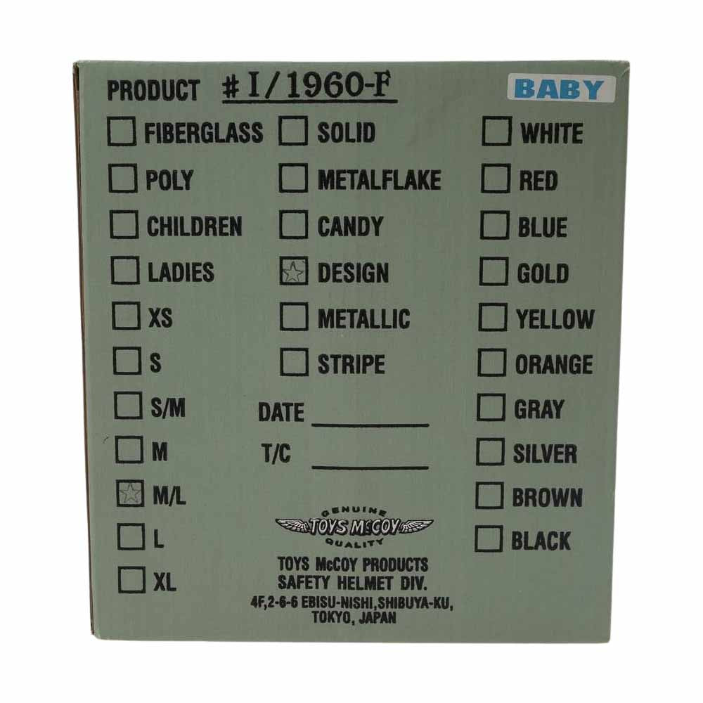 TOY'S McCOY トイズマッコイ BUCO HELMET BABY BUCO FELIX FOLLOW THE ATTACK ブコ ジェット ヘルメット フェリックス 100周年  オフホワイト系 ブラック系 M【極上美品】【中古】