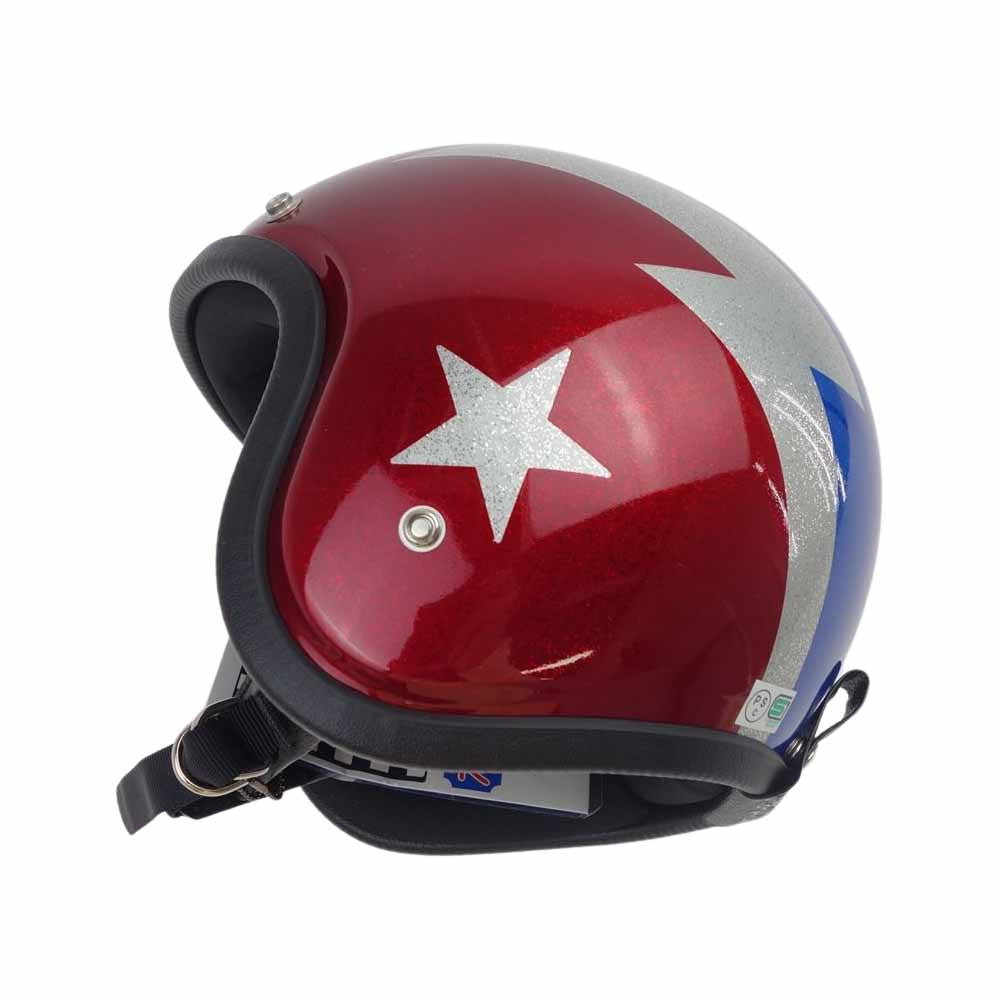 TOY'S McCOY トイズマッコイ BUCO THUNDERBOLT BLUE ブコ サンダーボルト ジェット ヘルメット レッド系 ブルー系 L【極上美品】【中古】