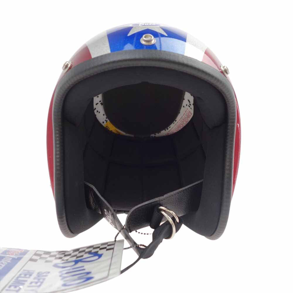 TOY'S McCOY トイズマッコイ BUCO THUNDERBOLT BLUE ブコ サンダーボルト ジェット ヘルメット レッド系 ブルー系 L【極上美品】【中古】