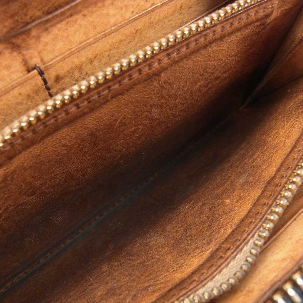 COCOMEISTER ココマイスター スカイスクレイパー マイスターコードバン ラウンドジップ レザー 長財布 ダークブラウン系【中古】