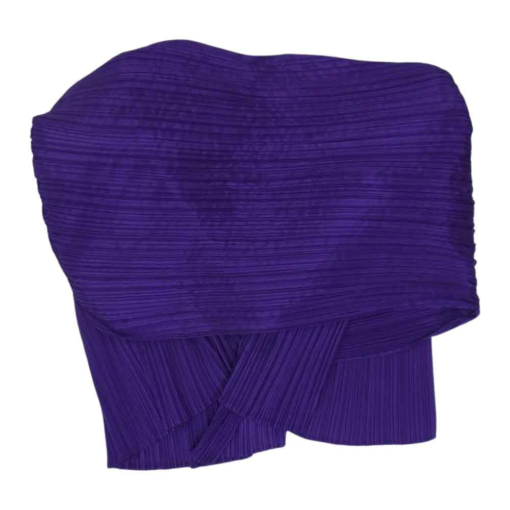 PLEATS PLEASE プリーツプリーズ イッセイミヤケ PP32-AD152 プリーツ加工 ポンチョ ストール パープル パープル系【中古】